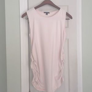 Alfani pale pink large ruched side tank